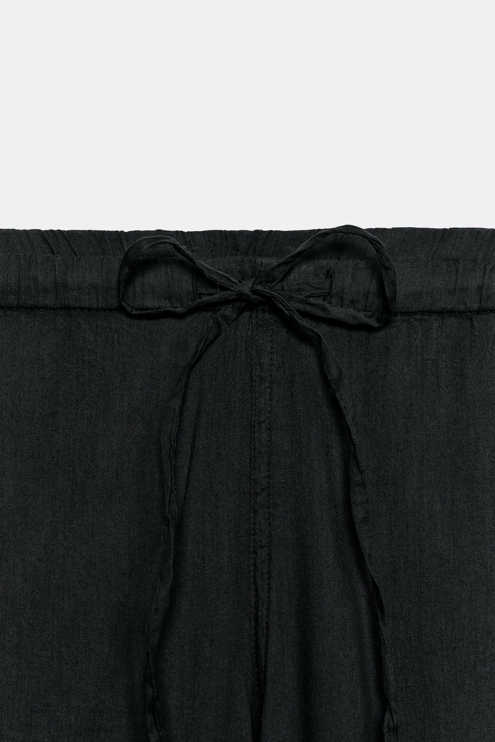 SEAMED FLOWY PANTS